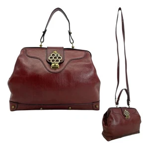 Vintage 70s 80s ETIENNE AIGNER Leather Satchel Bag Handbag Doctor Crossbody NWOT - Picture 1 of 24