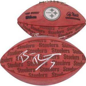 Ben Roethlisberger Pittsburgh Steelers Autographed Duke Showcase Football - Picture 1 of 4