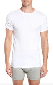 Polo Ralph Lauren L9004 Herren Unterhemd weiß 2er Pack Slim Fit Rundhals Größe XL - Bild 1 von 4