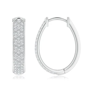 925 Solid Sterling Silver CZ Huggie Hoop Small Earrings For Men & Women - Gift  - Picture 1 of 3