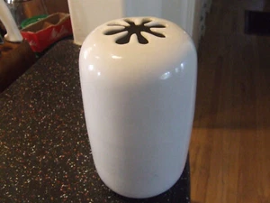 1960's David Gil Art Pottery Vase, White 8" Asterisk (Spark) design, Iconic MCM - Picture 1 of 16