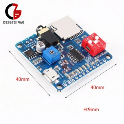5W Voice Playback Module MP3 Player IO Trigger UART Control For Arduino DIY - Image 1 of 4