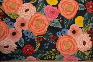 Rifle Paper Co Canvas Fabric AB8066-022 English Garden Juliet 5 yards - Picture 1 of 3