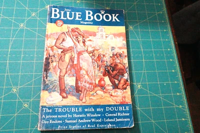 BLUE BOOK MAGAZINE  JUNE 1934 VOL.59 N0.2  RARE ALL GENRE PULP ADVENTURE MAG - Image 1 of 3
