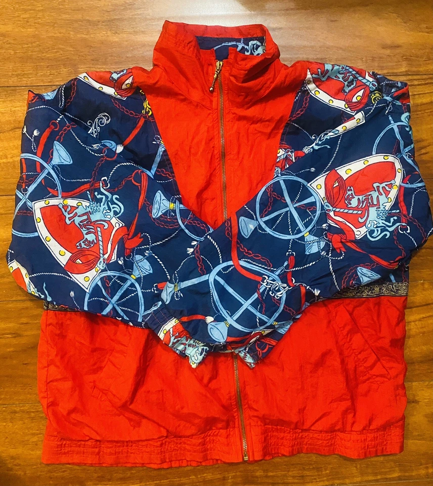 Винтажная разноцветная женская ветровка 90-х Jennifer Moore Activewear размер M - Изображение 1 из 4