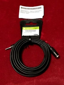 Cable de audio con pantalla Skytronic de 3 m - Enchufe estéreo de 3,5 mm a 3,5 mm a enchufe estéreo  - Imagen 1 de 1