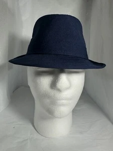 Blue Fedora Hat For Men. Smooth Style. Professional Or Casual. S/M - Picture 1 of 6