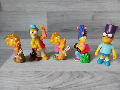 The Simpsons Figuren X 5 1990 Burger King Spielzeug Vintage - Bild 1 von 4