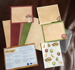 VINTAGE RICORDI CREATIVI COUNTRY FRUTTETO FOTO TAPPETINI E ADESIVI RITIRATI * - Foto 1 di 2