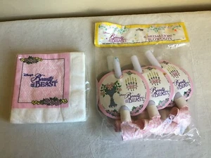 Vintage New Sealed Disney Beauty And The Beast Party Napkins Medallion Blowouts - Picture 1 of 6