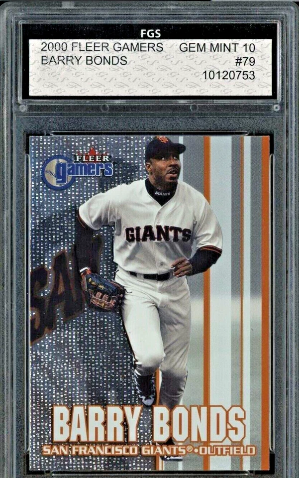 2000 Fleer Gamers #79 Barry Bonds San Francisco Giants FGS 10 GEM MINT - Image 1 of 1