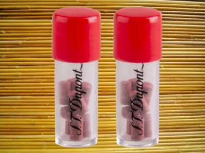 2 x 8 Feuersteine S.T. Dupont rot Feuerzeugsteine Lighter Flints