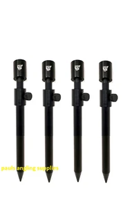 4 x 20-35cm Fishing Adjustable BLACK Banksticks Extending Bank Sticks - Picture 1 of 1