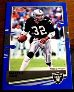 2020 DONRUSS #204 MARCUS ALLEN RAIDERS BLUE PRESS PROOFS NM-MT - Picture 1 of 1