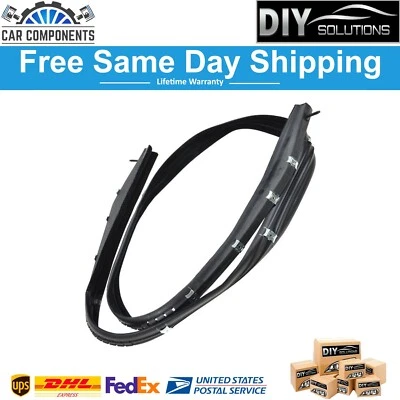 New Rear Gate Glass Upper Run Channel Weatherstrip Seal For 1976-1991 GMC Chevy - Image 1 of 2