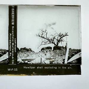 FISHERVIEW Glass WWI STEREOGRAPH Card Stereoview PLATE - Photograph Slide W-F-11 - Picture 1 of 6