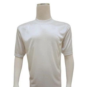 BM1143 Bagazio White Tricot Dazzle Silk Feel Crew Neck Short Sleeve T-Shirt, 3XL - Picture 1 of 1