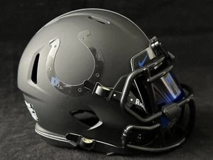 Indianapolis Colts Matte Black Mini Helmet With Glossy Black Decals Nike Visor🔥 - Picture 1 of 5