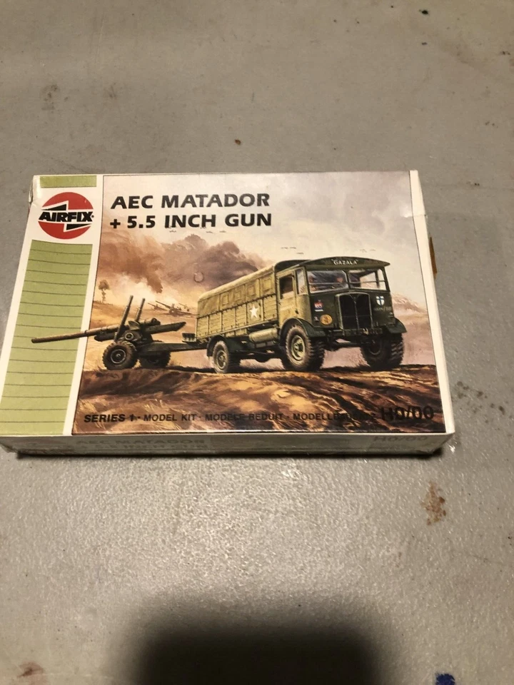 Airfix escala ho/oo #01314 AEC Matador y kit de pistola de 5,5 pulgadas Foto 1 de 1