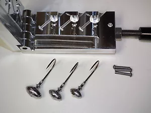 Süßwasser Fußball -3 Formen 3/8,1/2,3/4 Unzen CNC Aluminium - Bild 1 von 6
