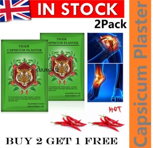Capsicum Plaster Hot Pain Relieving Patches BUY 2 GET 1 FREE Muscle Relief Patch - Picture 1 of 11