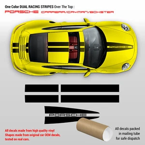 Dual Racing Stripes Over The Top for Porsche - Picture 1 of 4