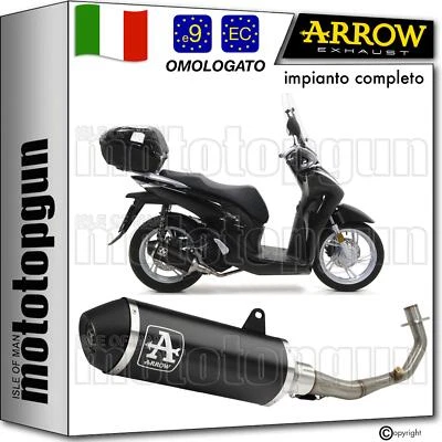 ARROW SCARICO COMPLETO OMOLOGATO RC URBAN NERO HONDA SH 125 I 2020 20 2021 21 - Immagine 1 di 4