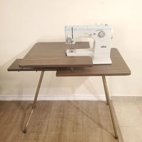 Mid Century Folding Sewing Table Cover