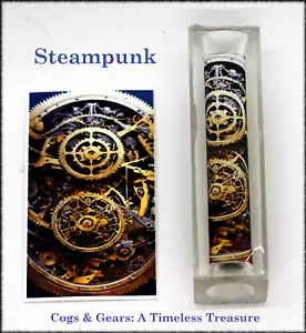 Steampunk Machinery Resin Cast Pen Blank-Cogs and Gears - Picture 1 of 2
