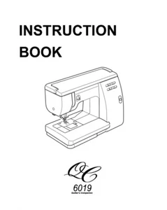 Janome 6019QC Sewing Machine Instruction Manual - Picture 1 of 1