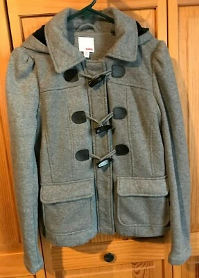 BONGO Talla S Gris Forrado con Capucha con Abrigo de Piel Sintética Foto 1 de 4