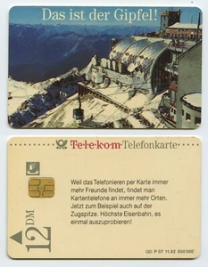 118746 - Das ist der Gipfel / Zugspitze - alte Telefonkarte - Picture 1 of 1