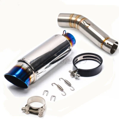 Exhaust Pipe Muffler Silencers Slip On For Honda CBR500R CB500X CB500F 2013-2019 - Image 1 of 4
