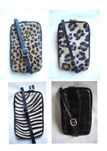 VERA PELLE*ITALY*Trende*LEDER &FELL*KROKO*Tasche*Mini*Umhängetasche*Handytasche