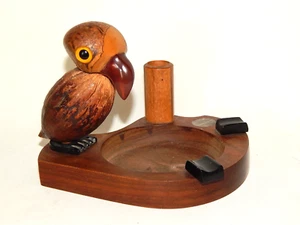 Henry Howell era ashtray Ascher Holz cherry red Amber Bakelite Tagua Nut - Bild 1 von 9
