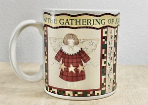 Debbie Mumm Sakura Gathering of Angels Becher 1996 Engel mit Sternen & rotem Kleid - Bild 1 von 8