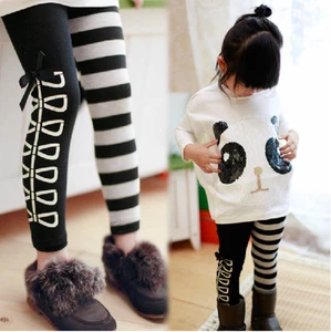 2pcs Toddler Infant Girls Outfits panda coat + striped pants Kids Clothes Set