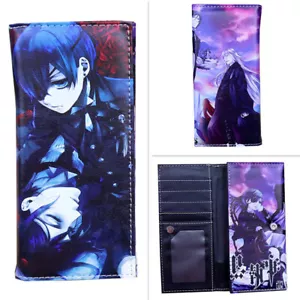 Anime Black Butler Ciel Phantomhive Cosplay PU Leather Purse Wallet - Picture 1 of 2