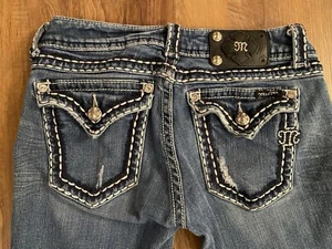 Miss Me Jeans Damen 27x32 Distressed Bootcut Denim - Bild 1 von 12