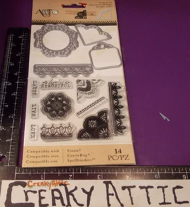 MEDALLION LEAF LIFE 10 STAMPS 4 DIE CUT EMBOSS SPELLBINDERS 25889 CREAKYATTIC - Picture 1 of 1