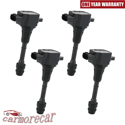 4PCS UF350 Ignition Coils for Nissan Altima X-Trail Sentra 2002-2013 2.5L L4 - Image 1 of 4