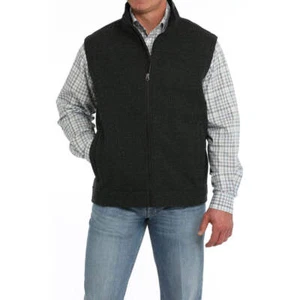 Chaleco de lana adherido MWV1909001 Cinch para hombre - negro NUEVO - Imagen 1 de 9