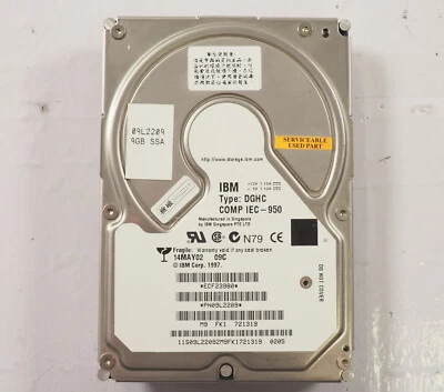 IBM DGHC PN09L4295 PN09L2209 9GB Disk Drive - Image 1 of 4
