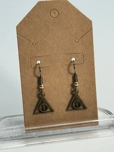 Heiligtümer des Todes Handarbeit Ohrringe! Gun-Meal, Harry Potter Fun Schmuck jedes Alter! - Bild 1 von 5
