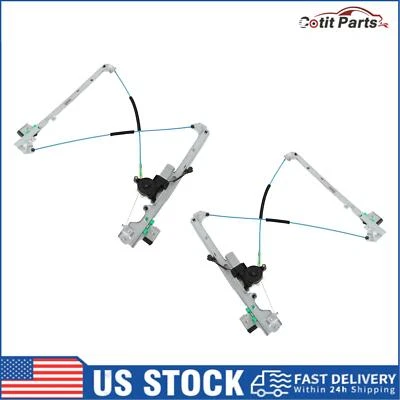 2x Front Side Power Window Regulator w/ Motor for Chevy Silverado Sierra 1500 Foto 1 de 4