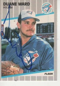 Fleer #246 1989 firmado por Duane Ward - Toronto Blue Jays - Imagen 1 de 1