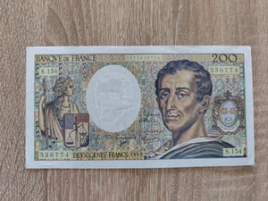 BILLET 200 FRANCS MONTESQUIEU 1992 QUALITE FRANCE Ref19964J - Picture 1 of 2