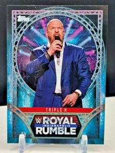 Triple H #/349 Blue 2025 Topps Royal Rumble Indianapolis Exclusive RR-12 SSP - Picture 1 of 2