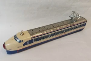 Vintage Rare Japan Bullet Train DAIYA Friction Litho Tin Toy Locomotive - 54cm - Picture 1 of 24
