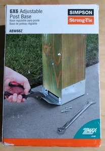 Simpson Strong-Tie - ABW66Z - 6x6 Adjustable Post Base ZMAX - 1" Stand-off - Bild 1 von 4